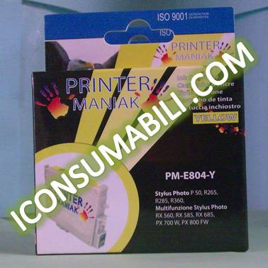 compatibile epson PrinterManiak T 804 Yellow